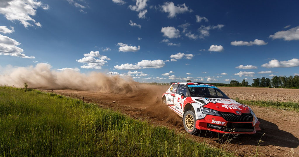 Latvian crew mastering ultra-fast and demanding Rally Poland roads